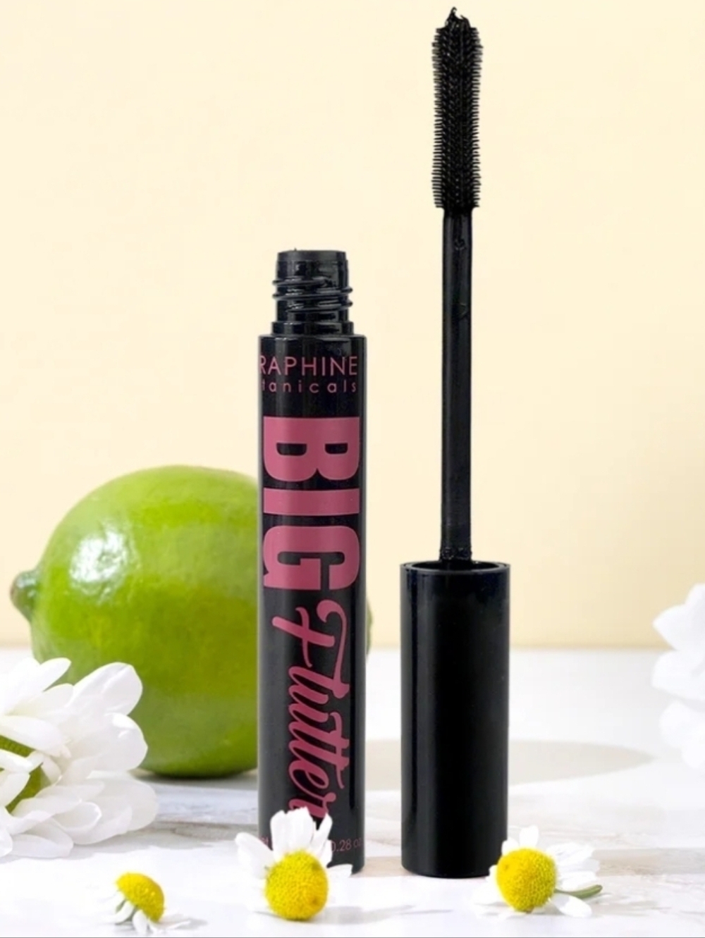 Seraphine Big Flutter Mascara — Black with Pink Accents